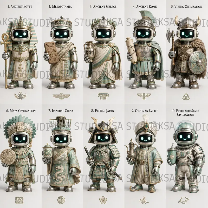 3D Civilization Journey Sheets