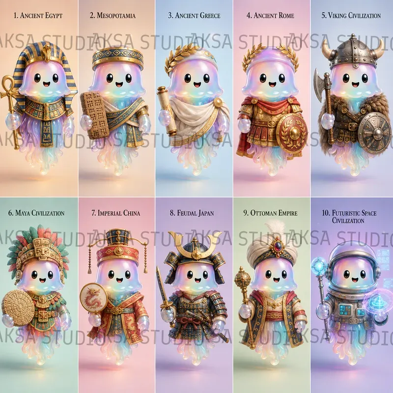 3D Civilization Journey Sheets
