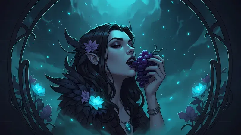 Nocturnal Enchantments Art Nouveau Style