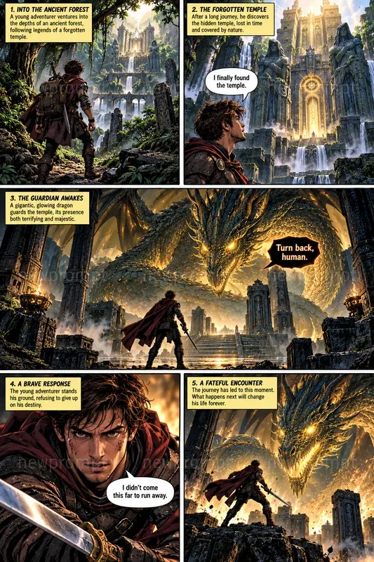 Cinematic Comic Page Creators