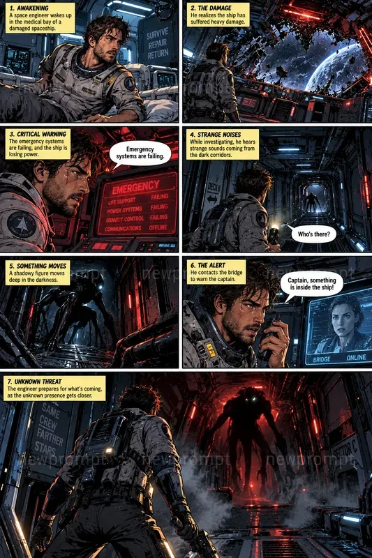 Cinematic Comic Page Creators
