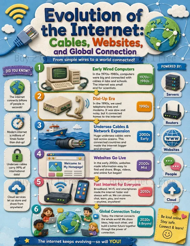 Kids Posters Evolution Learning
