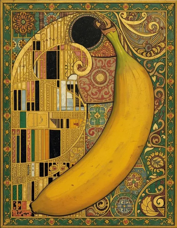 Klimt Gold Ornament Style Art Nouveau
