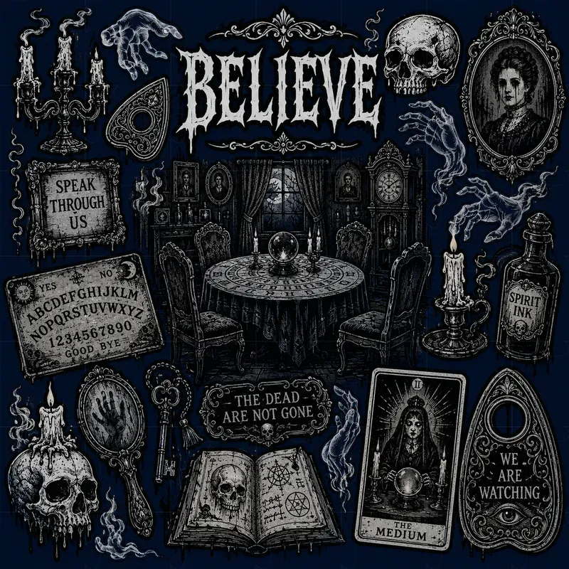 Gothic Aesthetic Horror Sticker Sheets