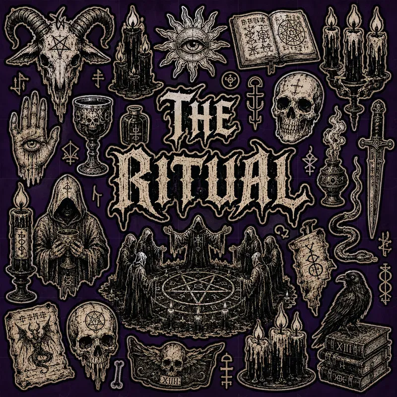 Gothic Aesthetic Horror Sticker Sheets