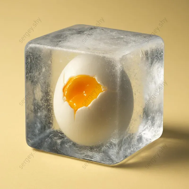 Frozen Cube Icons Icy Objects Series