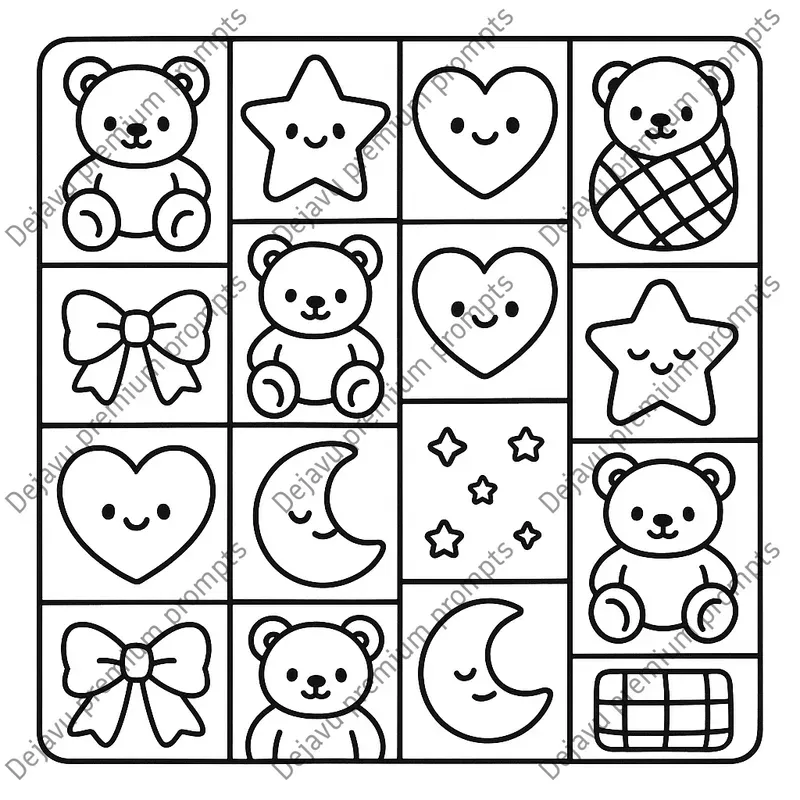 Cozy Cute Patterns Coloring Pages