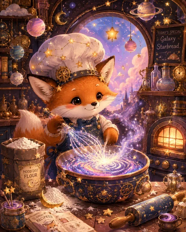 Cosmic Baker Animal Stickers