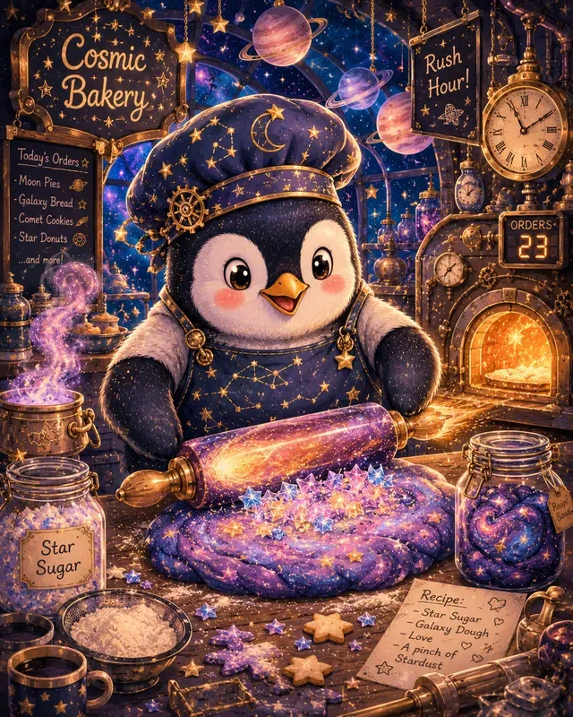 Cosmic Baker Animal Stickers