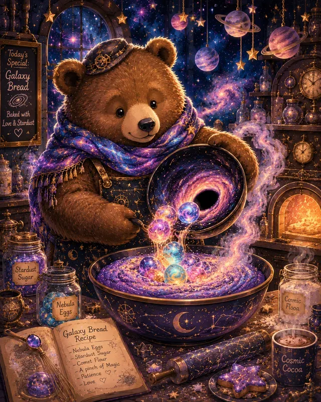 Cosmic Baker Animal Stickers
