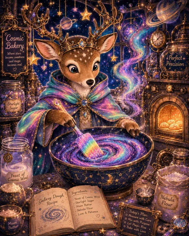 Cosmic Baker Animal Stickers