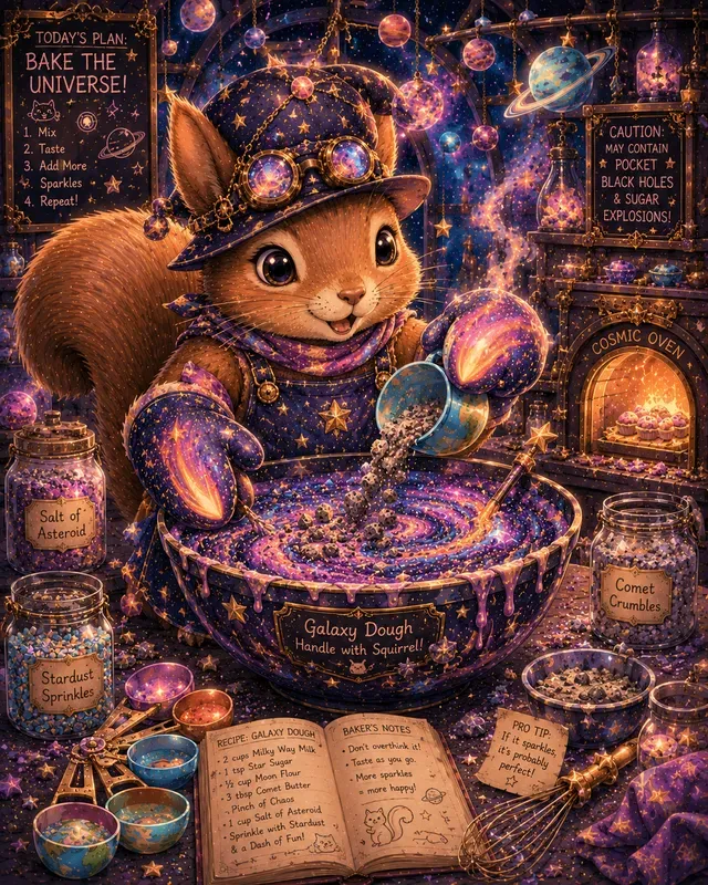 Cosmic Baker Animal Stickers