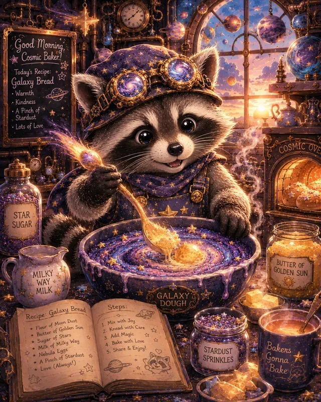 Cosmic Baker Animal Stickers