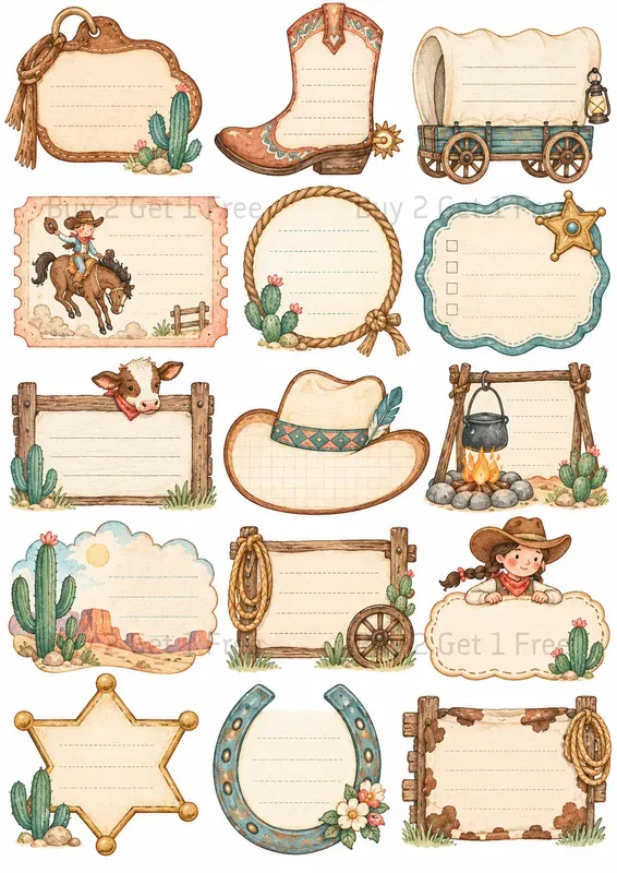 Cute Stationery Cliparts