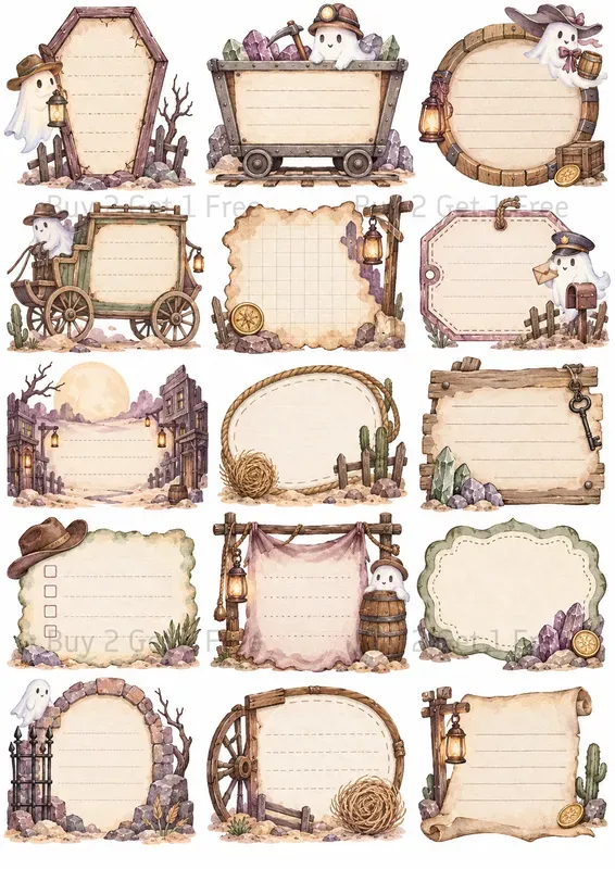 Cute Stationery Cliparts