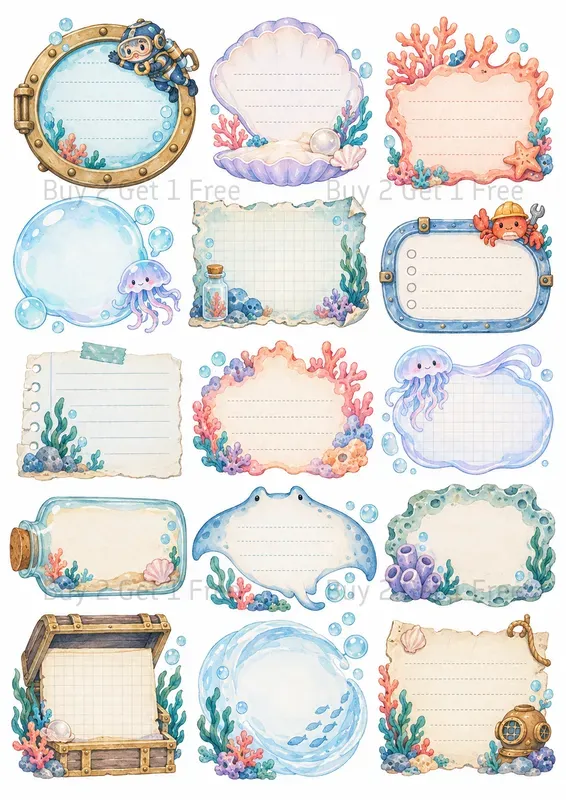 Cute Stationery Cliparts