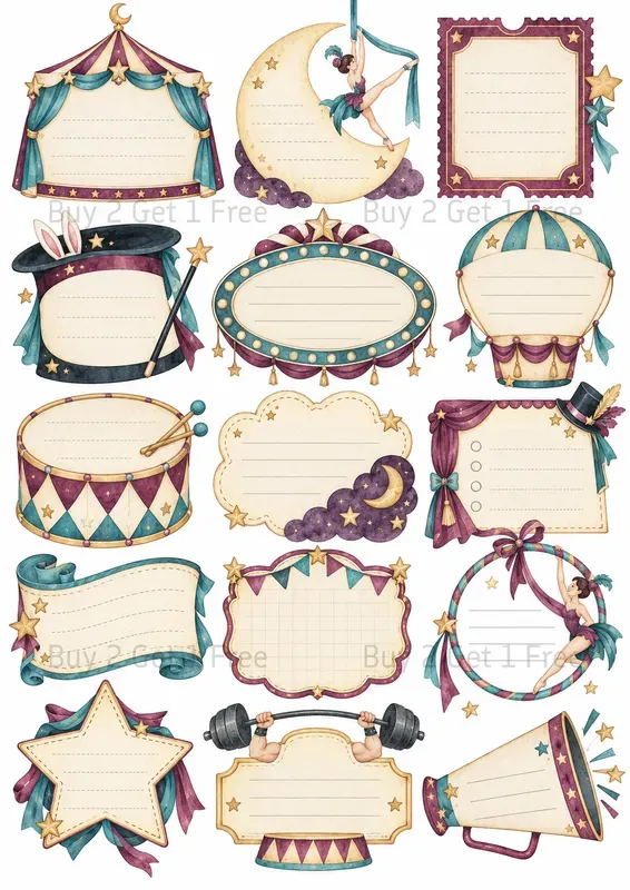 Cute Stationery Cliparts