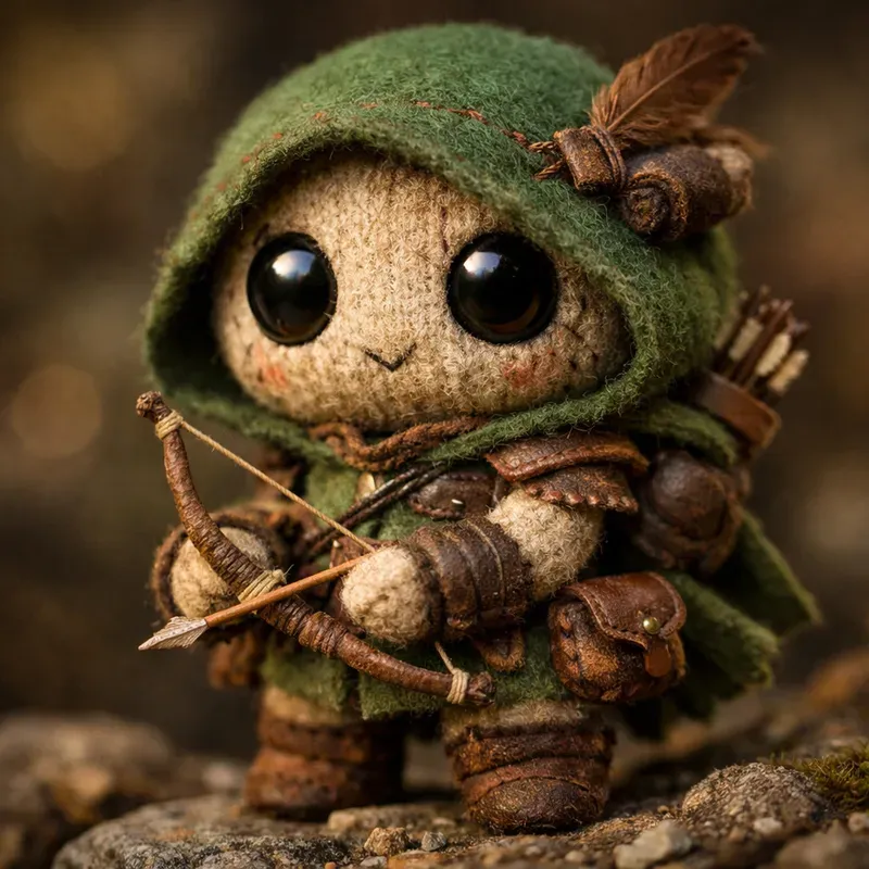 Tiny Warrior Toy Fantasy Concept Art