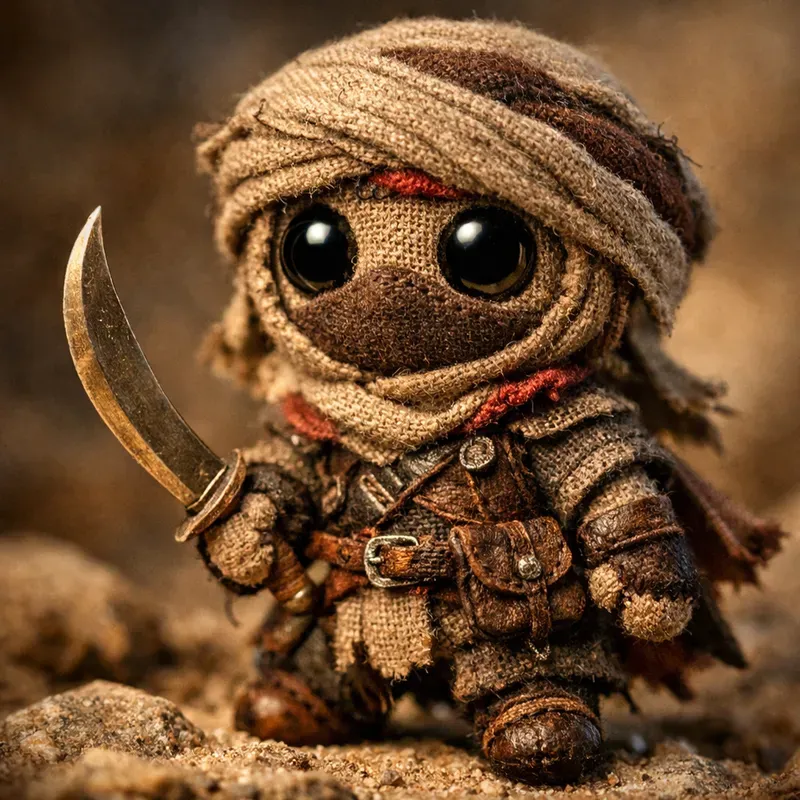 Tiny Warrior Toy Fantasy Concept Art