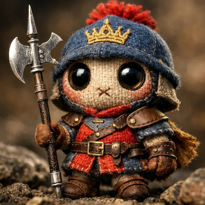 Tiny Warrior Toy Fantasy Concept Art