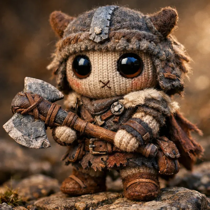 Tiny Warrior Toy Fantasy Concept Art