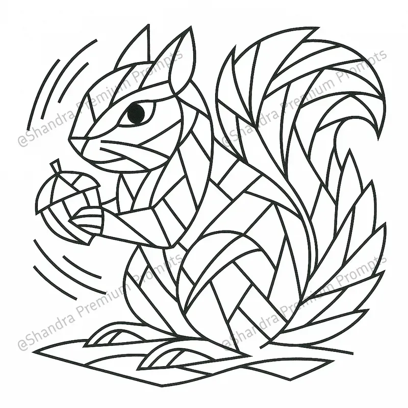 Cubist Thanksgiving Day Coloring Books