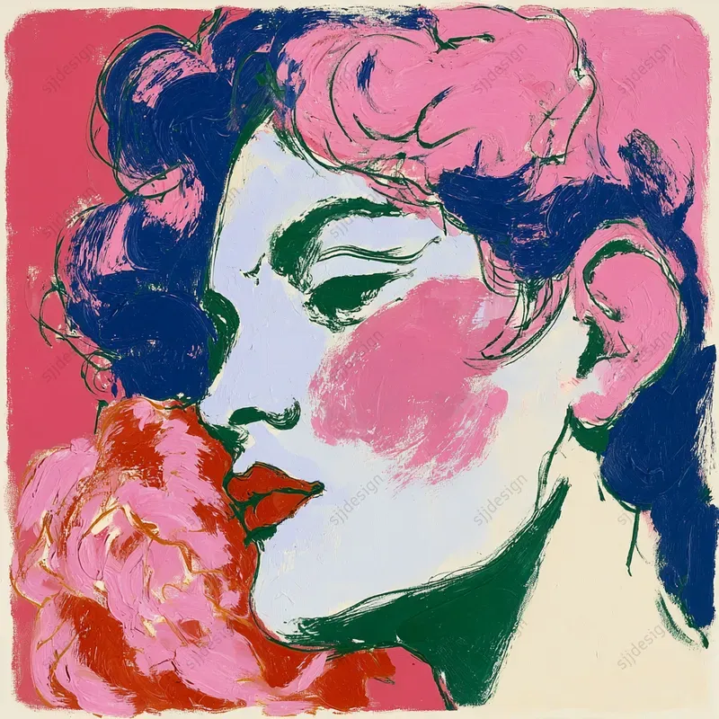 Hot Pink Fauve Art Prints