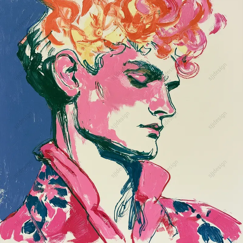 Hot Pink Fauve Art Prints