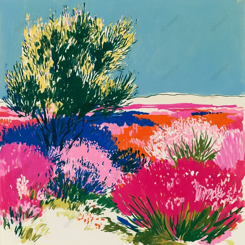 Hot Pink Fauve Art Prints