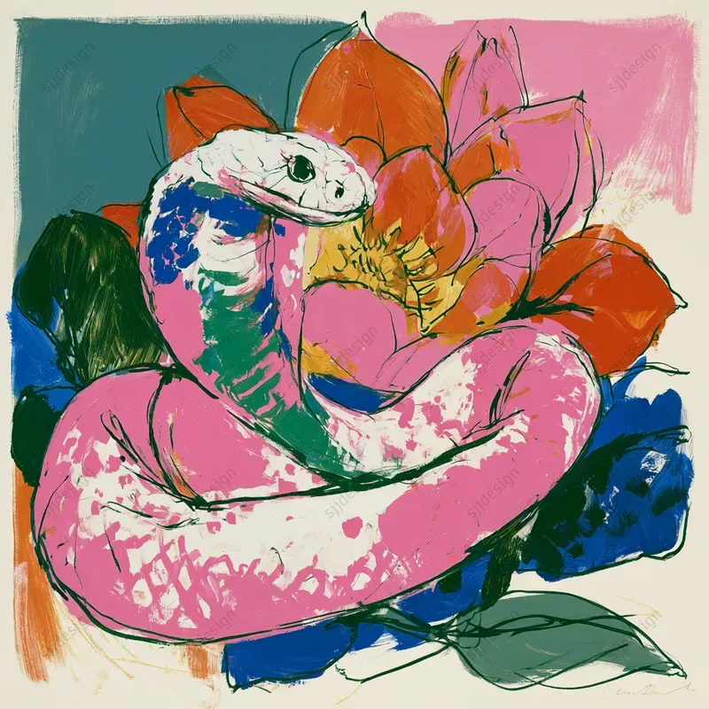 Hot Pink Fauve Art Prints