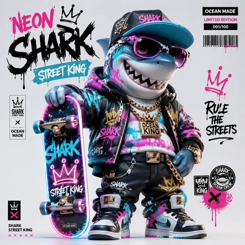 Urban Icon Pop Character Poster Art 3D