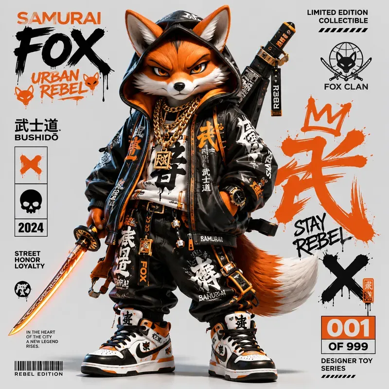 Urban Icon Pop Character Poster Art 3D