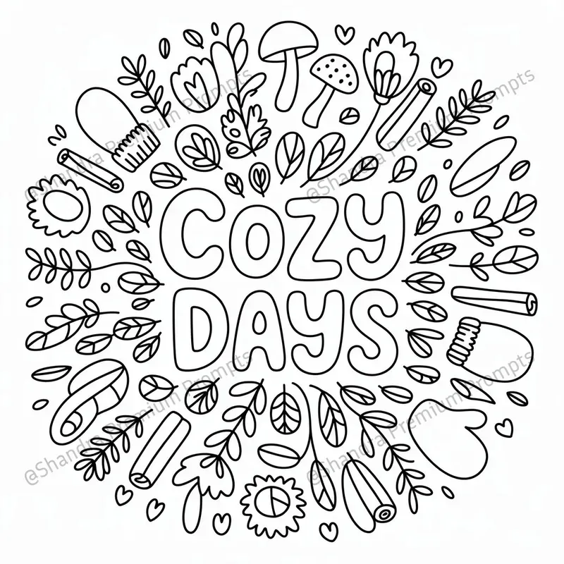 Text Mandala Cute Coloring Books For Kids