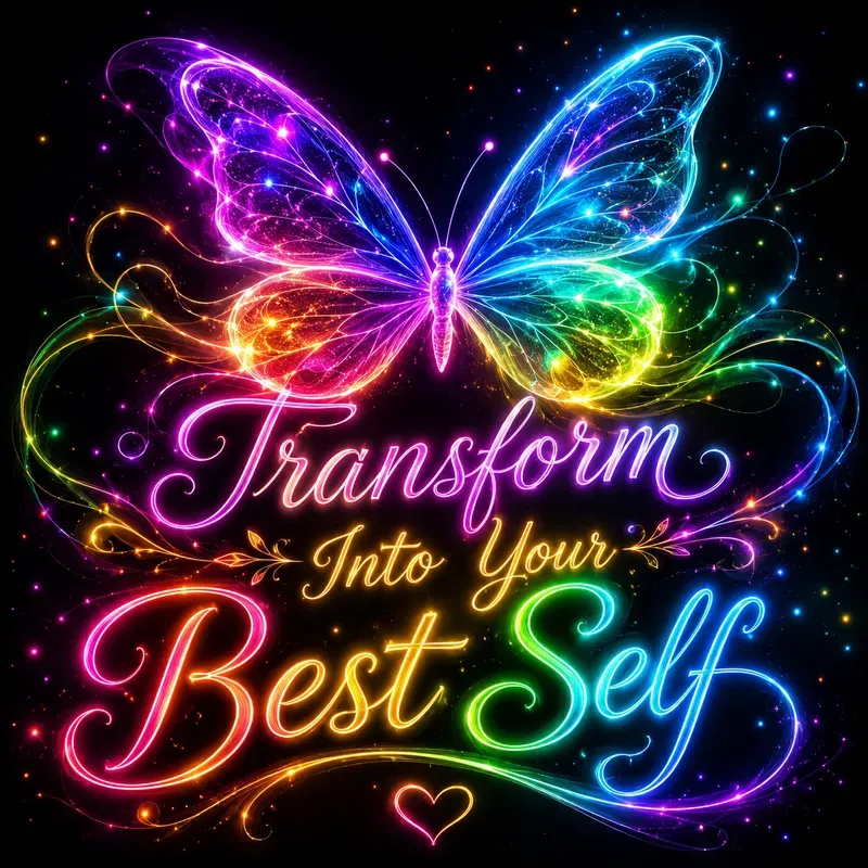 Neon Inspirational Object Art Generator