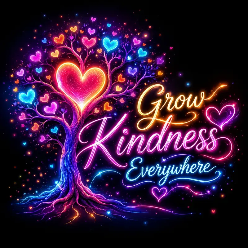 Neon Inspirational Object Art Generator