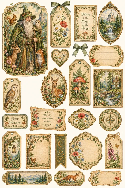 Vintage Fairytale Junk Journal Kits