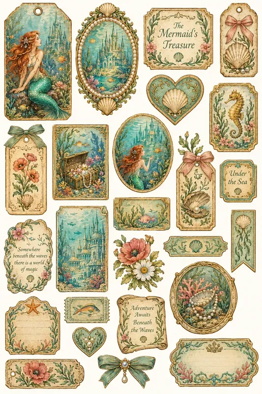 Vintage Fairytale Junk Journal Kits