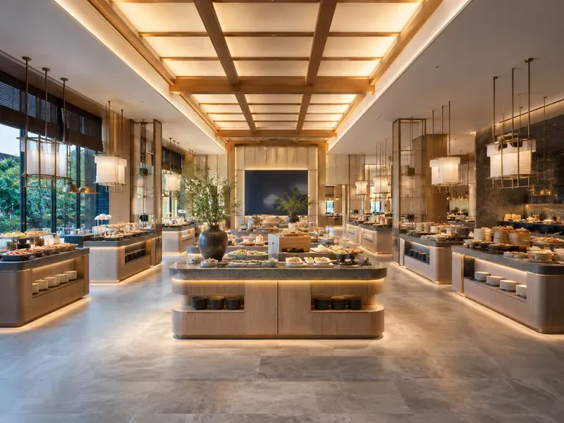 Luxury Buffet Station Interiors