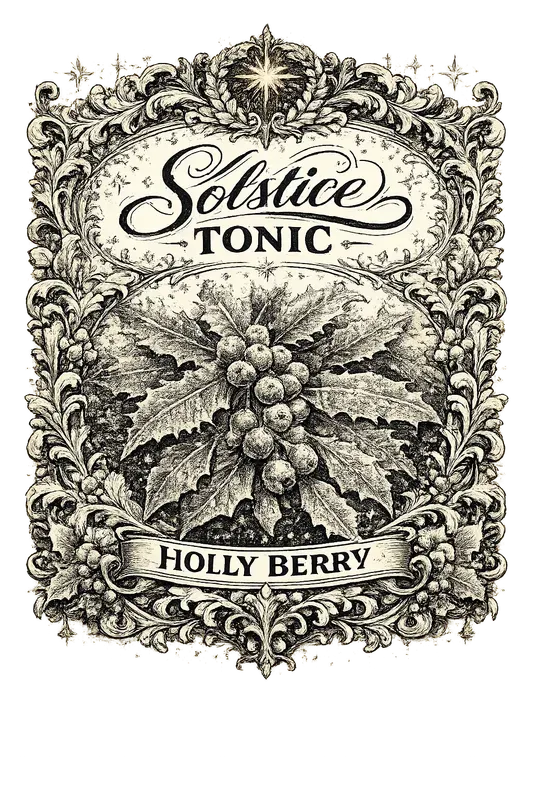 Antique Winter Apothecary Label Designs