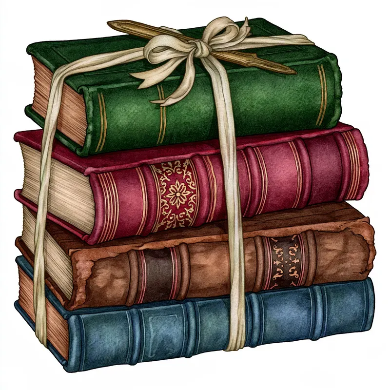 Cozy Book Lover Watercolor Cliparts