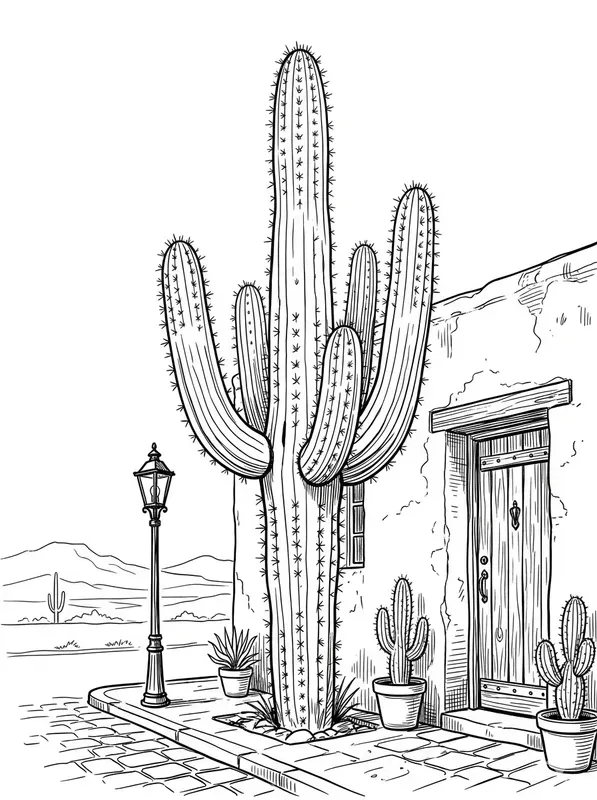 Pen Ink Sketch Coloring Book Pages