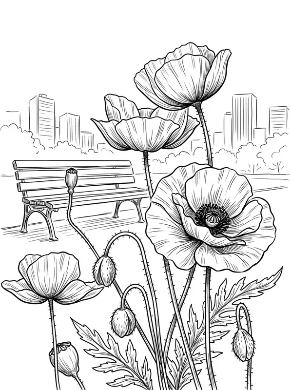 Pen Ink Sketch Coloring Book Pages