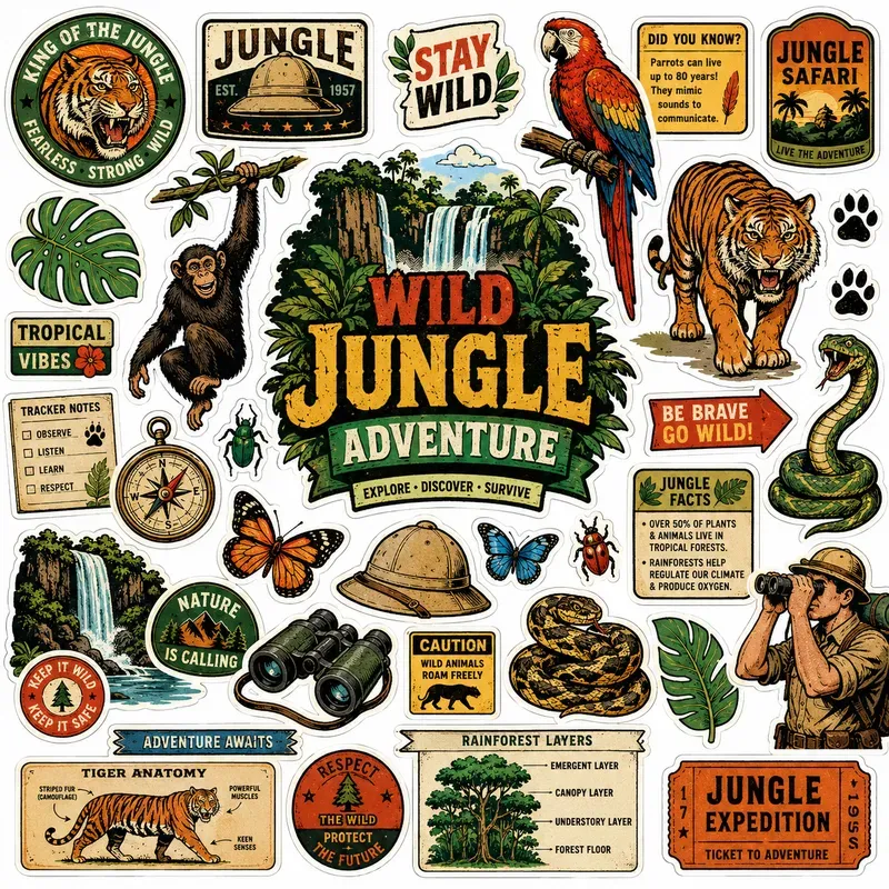 Retro Sticker Sheets