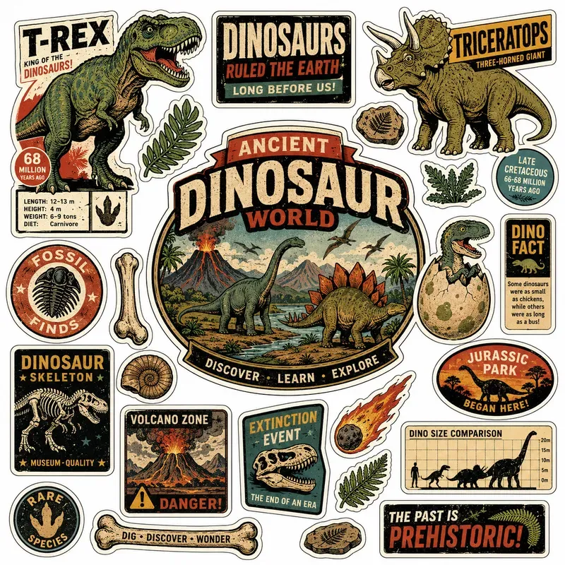 Retro Sticker Sheets