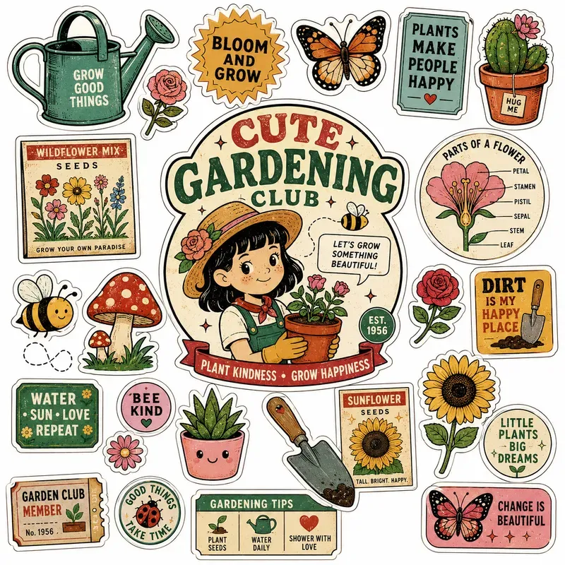 Retro Sticker Sheets
