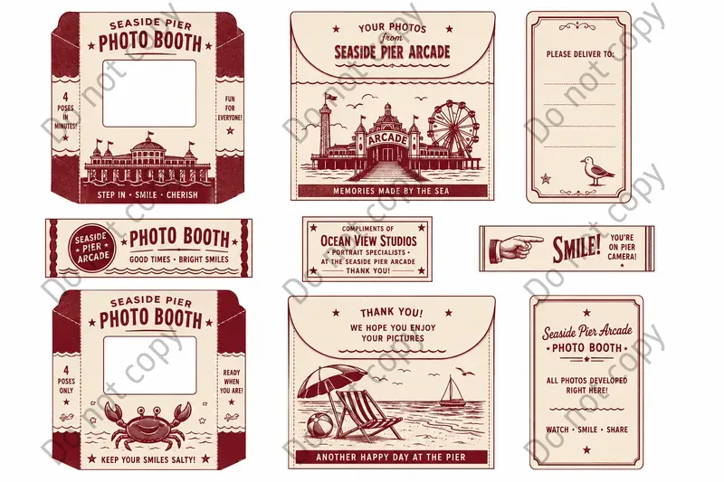 Photo Booth Envelope Sleeve Sheets