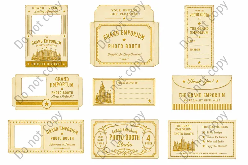 Photo Booth Envelope Sleeve Sheets