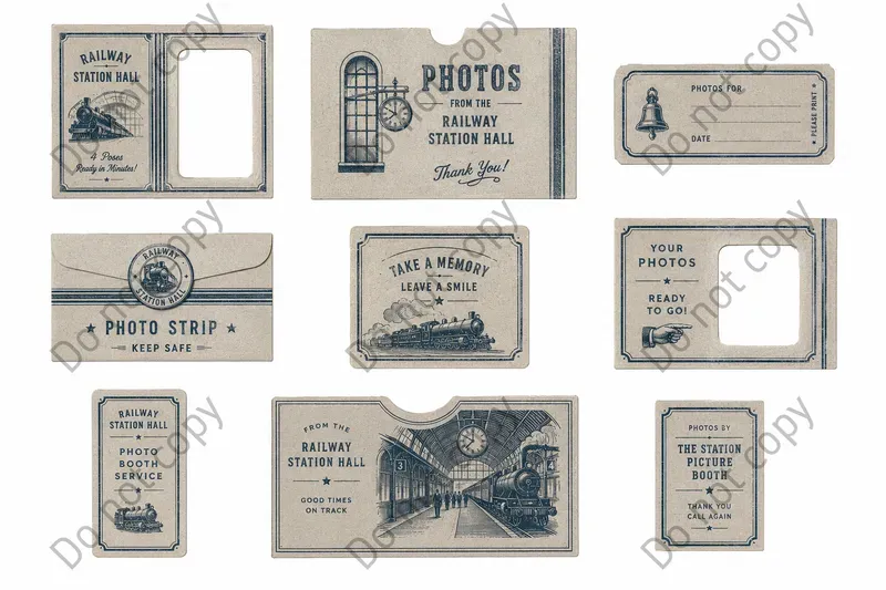 Photo Booth Envelope Sleeve Sheets