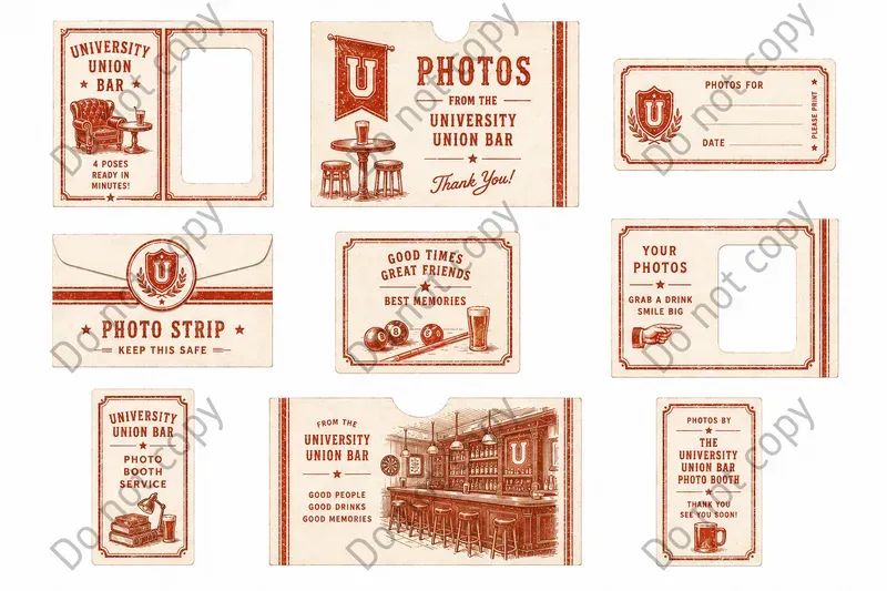 Photo Booth Envelope Sleeve Sheets