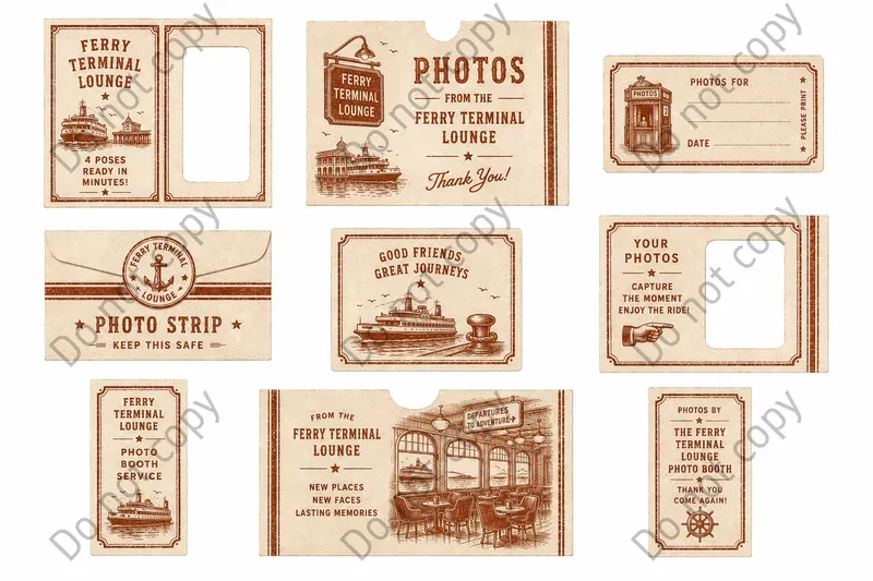 Photo Booth Envelope Sleeve Sheets